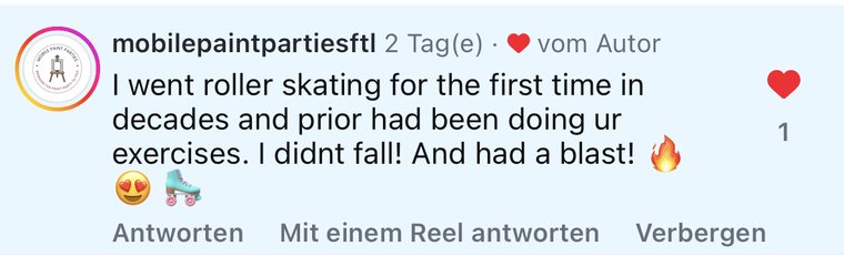 mobilepaintpartiesftl: I went roller skating for the first time in decades and prior had been doing your exercises. I didn't fall! And had a blast!